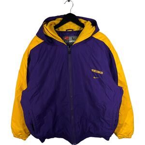 Vintage Nike Minnesota Vikings Hooded Thermal Puffer Jacket
